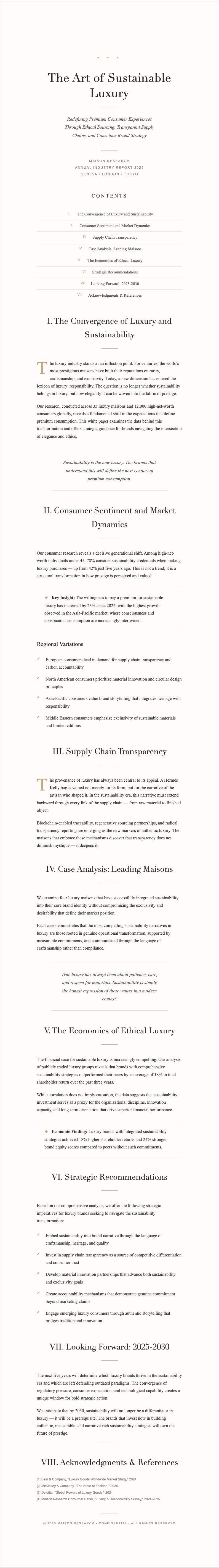 Elegant sophisticated white paper